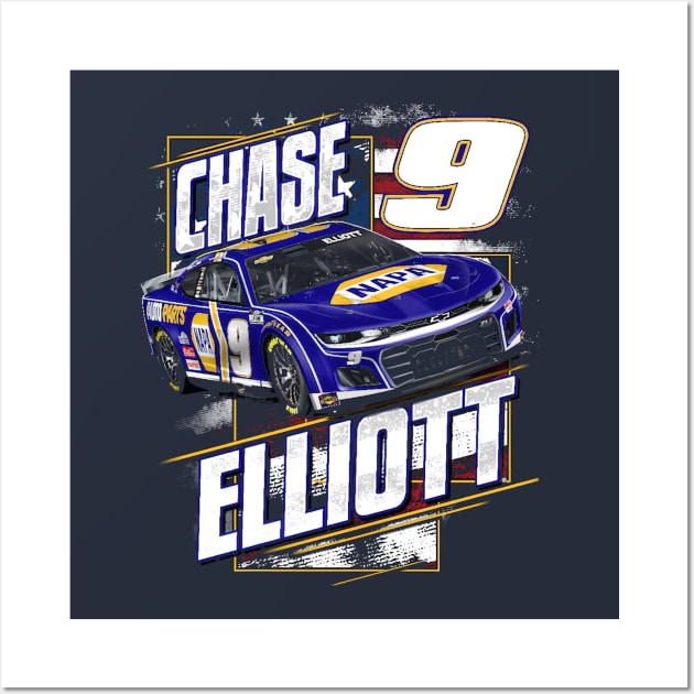 Chase Elliott NAPA Patriotic Wall Art by ganisfarhan